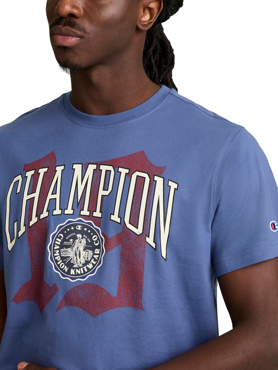 image:imageChampion Mens Classic Graphic Short Sleeve TShirt Standard Fit Modern Retro Gothic 19 GraphicCoastal Fjord Gothic 19