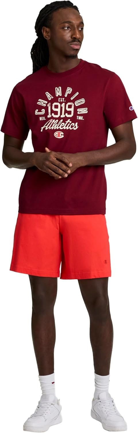 image:imageChampion Mens Classic Graphic Short Sleeve TShirt Standard Fit Modern Retro Gothic 19 GraphicPomegranate Champion 1919