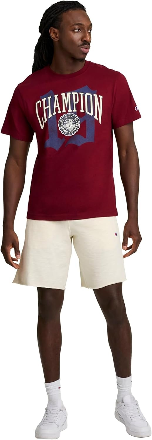 image:imageChampion Mens Classic Graphic Short Sleeve TShirt Standard Fit Modern Retro Gothic 19 GraphicPomegranate Gothic 19
