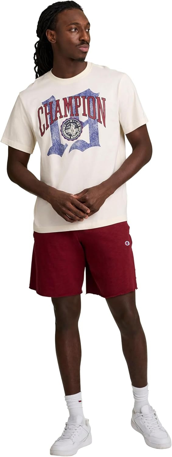 image:imageChampion Mens Classic Graphic Short Sleeve TShirt Standard Fit Modern Retro Gothic 19 GraphicUnbleached Cotton Gothic 19