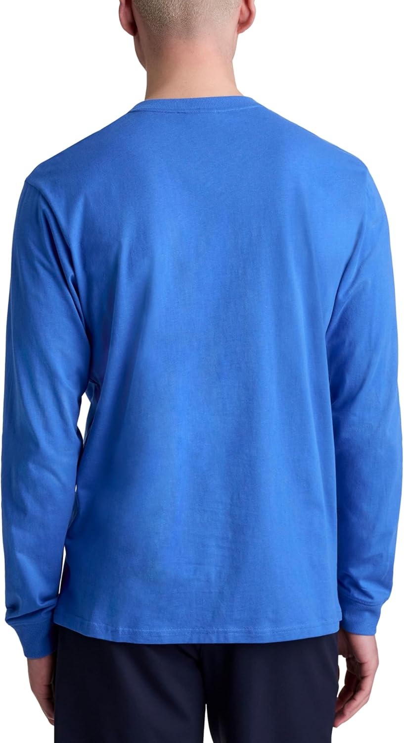image:imageChampion Mens Classic Long Sleeve TShirt Standard Fit Script amp C Logo Available in Regular and Big amp TallNebulas Blue
