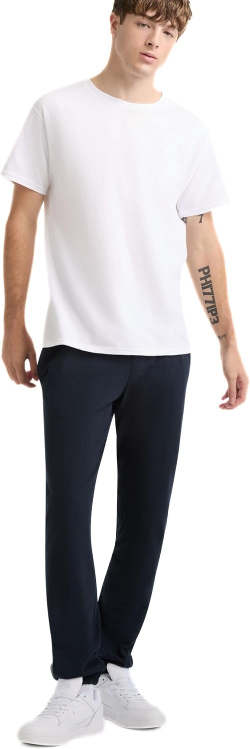 image:imageChampion Mens Classic Short Sleeve TShirt Standard Fit Midweight 100 Cotton Available in Regular and Big amp TallBright White