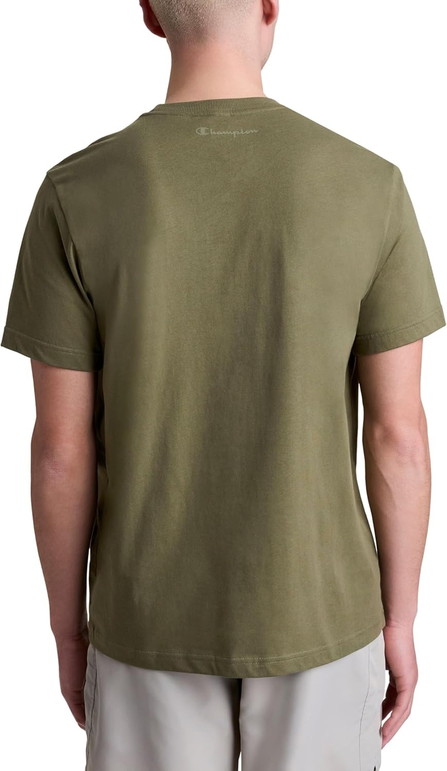 image:imageChampion Mens Classic Short Sleeve TShirt Standard Fit Midweight 100 Cotton Available in Regular and Big amp TallBurnt Olive