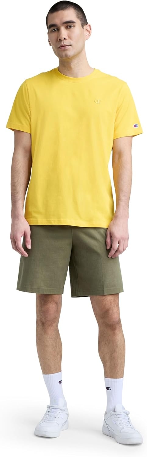 image:imageChampion Mens Classic Short Sleeve TShirt Standard Fit Midweight 100 Cotton Available in Regular and Big amp TallFreesia