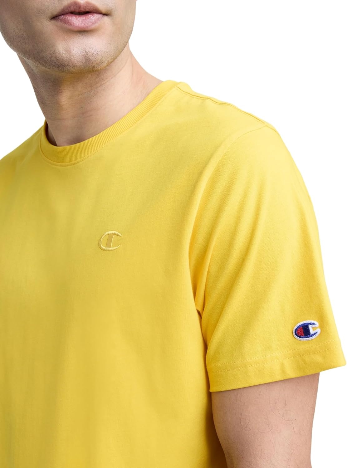 image:imageChampion Mens Classic Short Sleeve TShirt Standard Fit Midweight 100 Cotton Available in Regular and Big amp TallFreesia