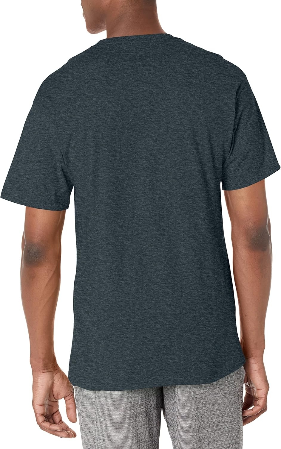 image:imageChampion Mens Classic Short Sleeve TShirt Standard Fit Midweight 100 Cotton Available in Regular and Big amp TallGranite Heather