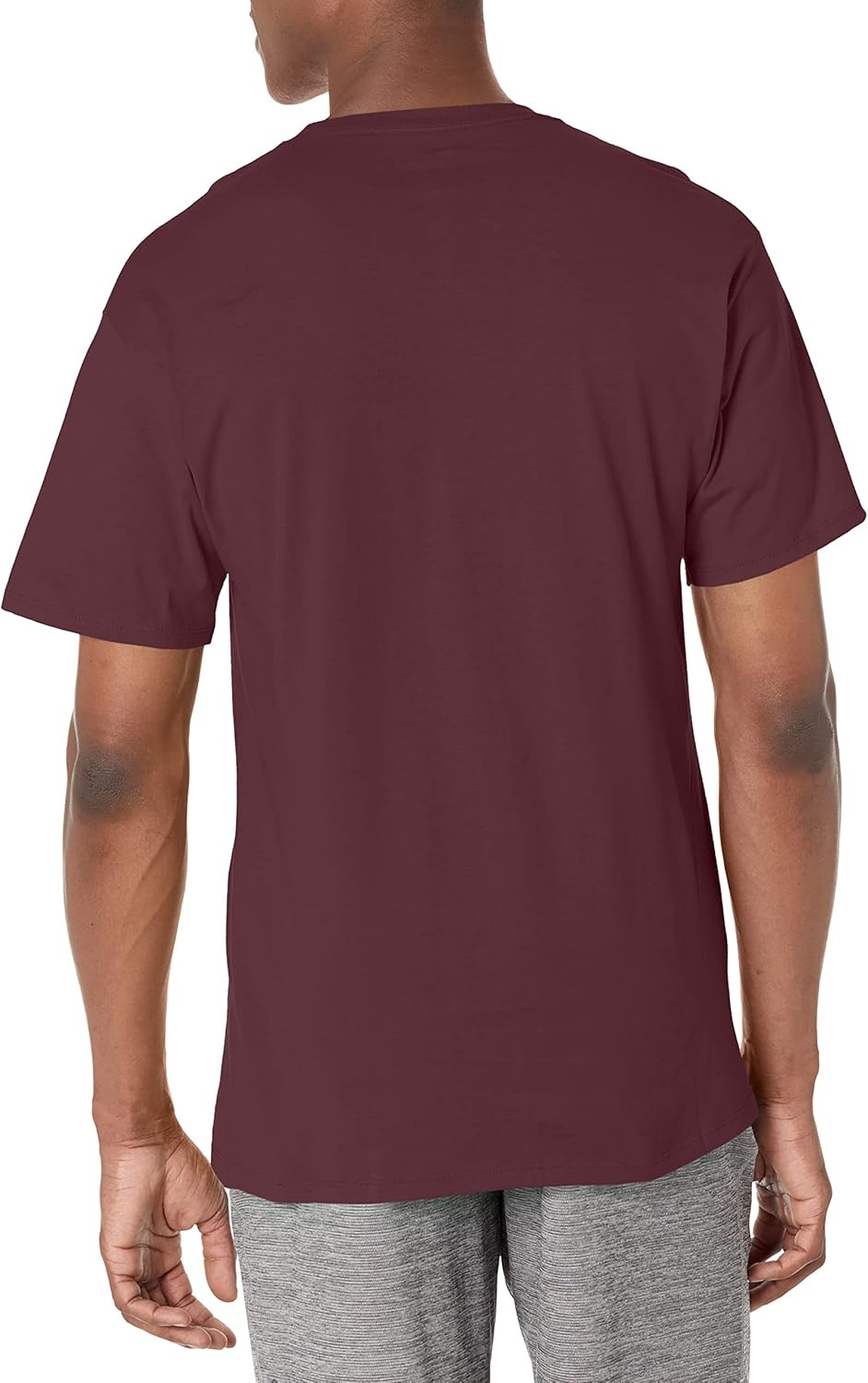 image:imageChampion Mens Classic Short Sleeve TShirt Standard Fit Midweight 100 Cotton Available in Regular and Big amp TallMaroon