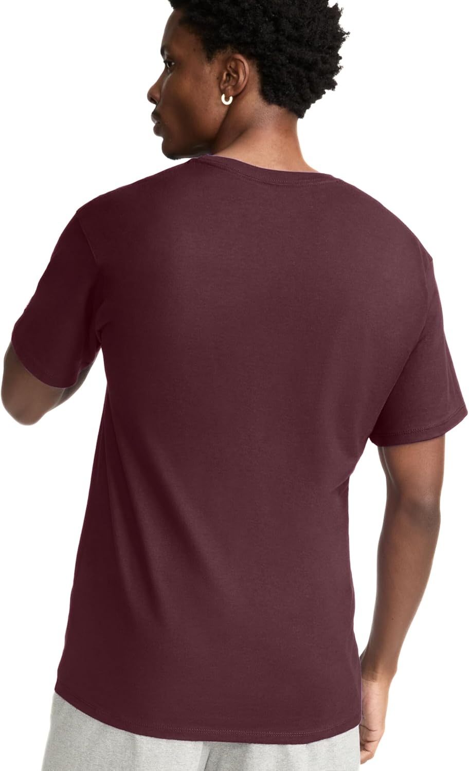 image:imageChampion Mens Classic Short Sleeve TShirt Standard Fit Midweight 100 Cotton Available in Regular and Big amp TallMaroon