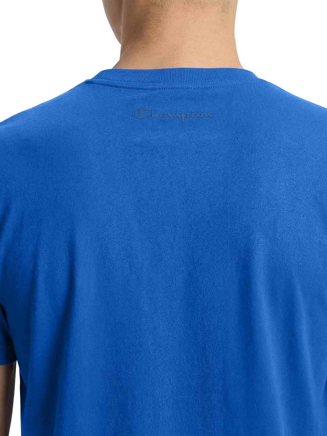 image:imageChampion Mens Classic Short Sleeve TShirt Standard Fit Midweight 100 Cotton Available in Regular and Big amp TallNebulas Blue