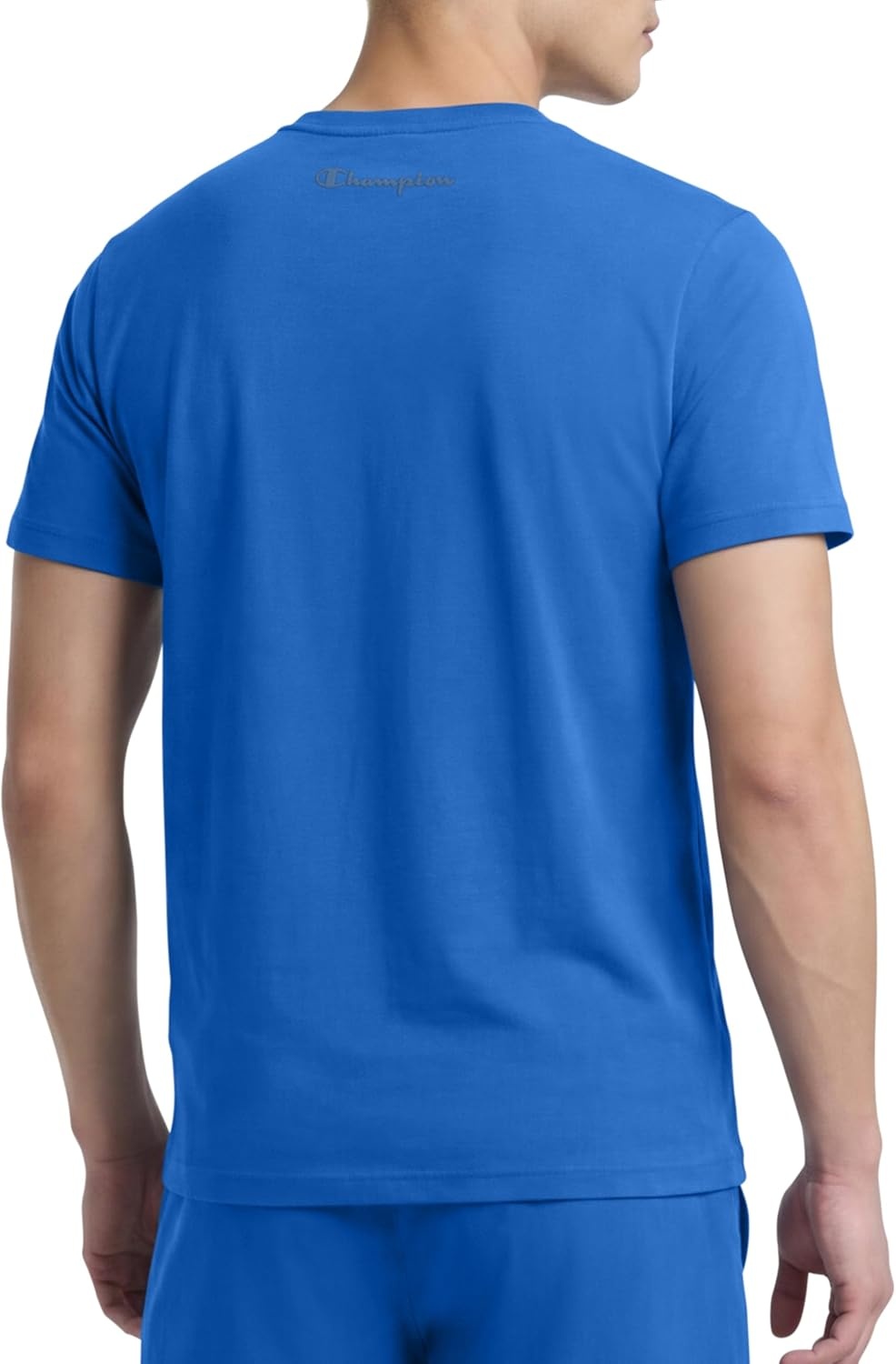 image:imageChampion Mens Classic Short Sleeve TShirt Standard Fit Midweight 100 Cotton Available in Regular and Big amp TallNebulas Blue