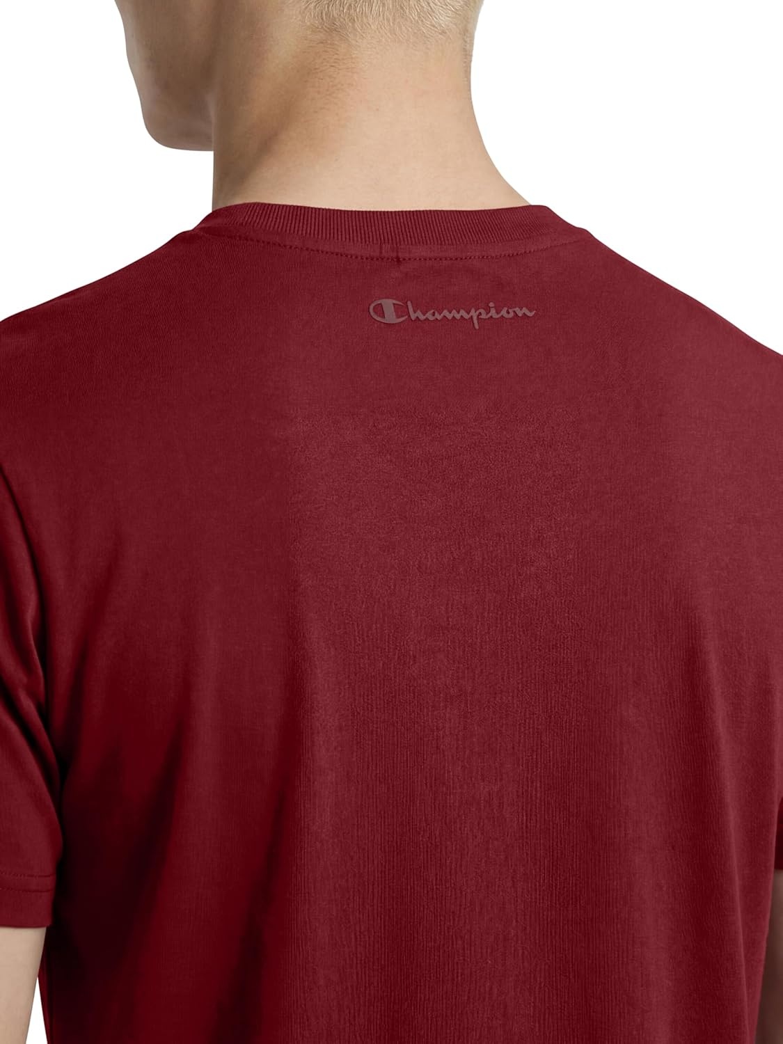 image:imageChampion Mens Classic Short Sleeve TShirt Standard Fit Midweight 100 Cotton Available in Regular and Big amp TallPomegranate