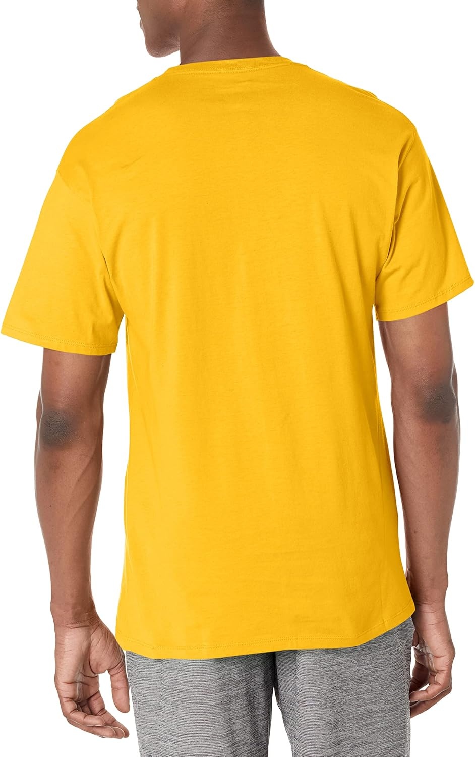 image:imageChampion Mens Classic Short Sleeve TShirt Standard Fit Midweight 100 Cotton Available in Regular and Big amp TallTeam Gold