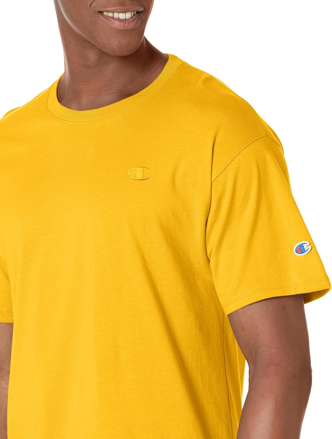 image:imageChampion Mens Classic Short Sleeve TShirt Standard Fit Midweight 100 Cotton Available in Regular and Big amp TallTeam Gold