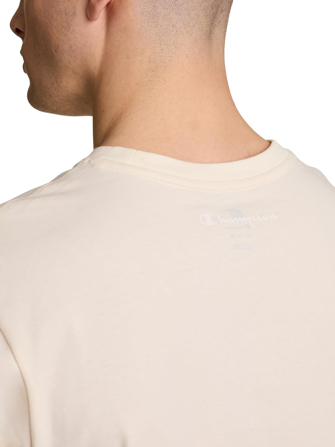 image:imageChampion Mens Classic Short Sleeve TShirt Standard Fit Midweight 100 Cotton Available in Regular and Big amp TallUnbleached Cotton