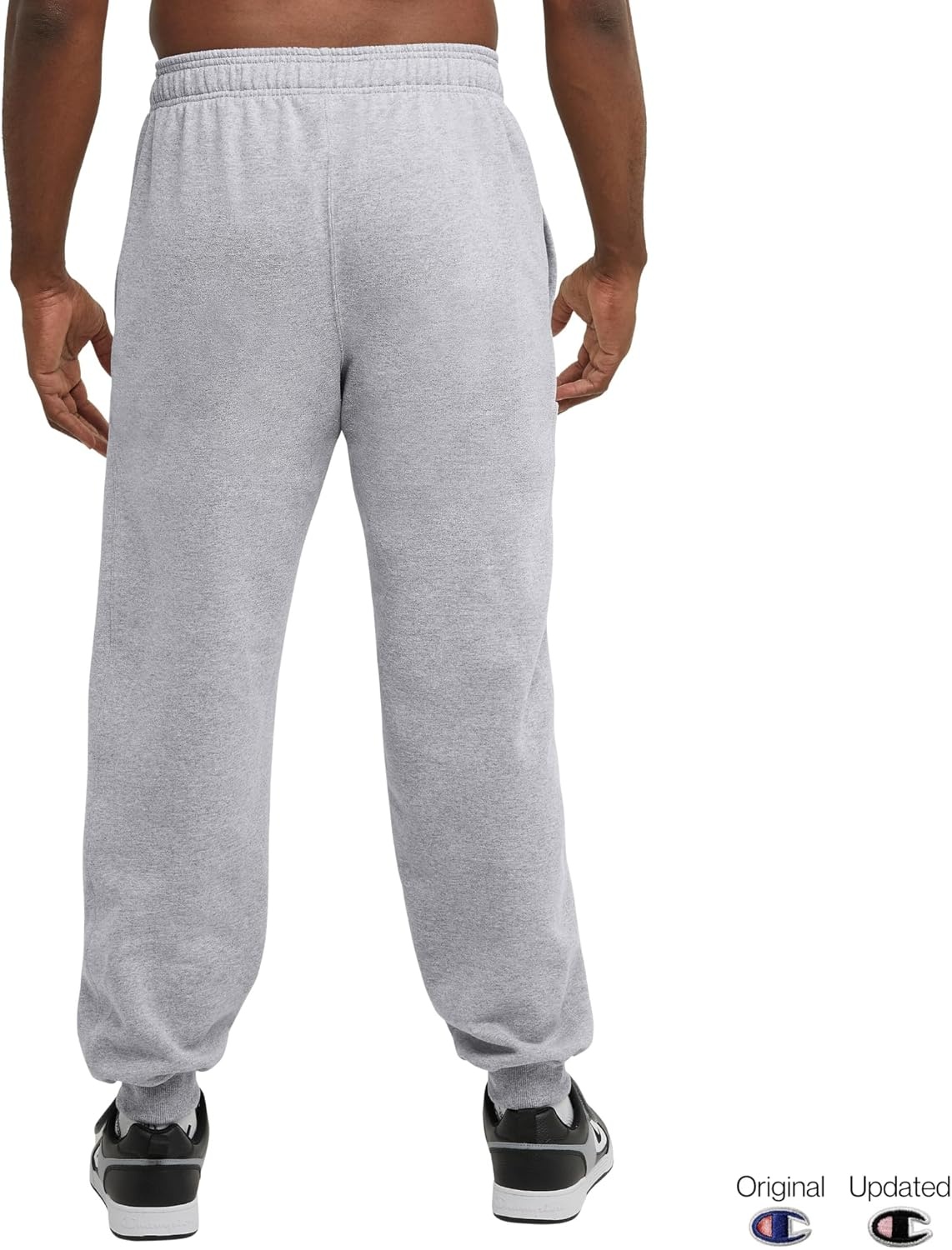 image:imageChampion Mens Fleece Joggers Sweatpants Standard Fit Midweight Fleece Available in Regular and Big amp TallOxford Gray C Patch Logo