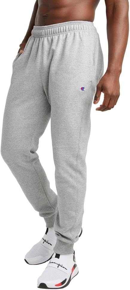 image:imageChampion Mens Fleece Joggers Sweatpants Standard Fit Midweight Fleece Available in Regular and Big amp TallPlatinum Silver Heather