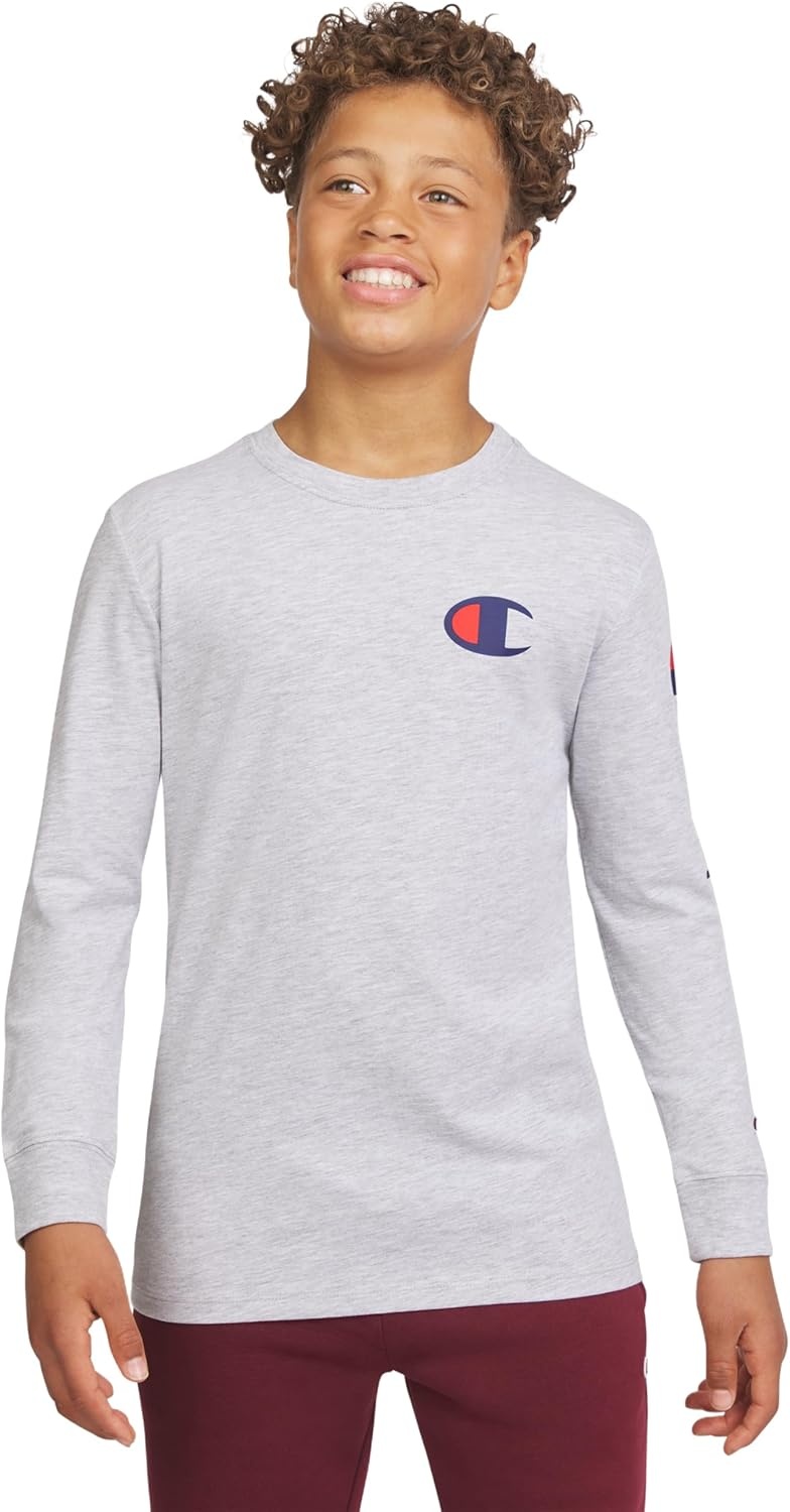 image:imageChampion Mens Heritage Short Sleeve Tee Mens TShirts Vintage Shirts Mens Tee Shirts GraphicsSignature Grey Heather
