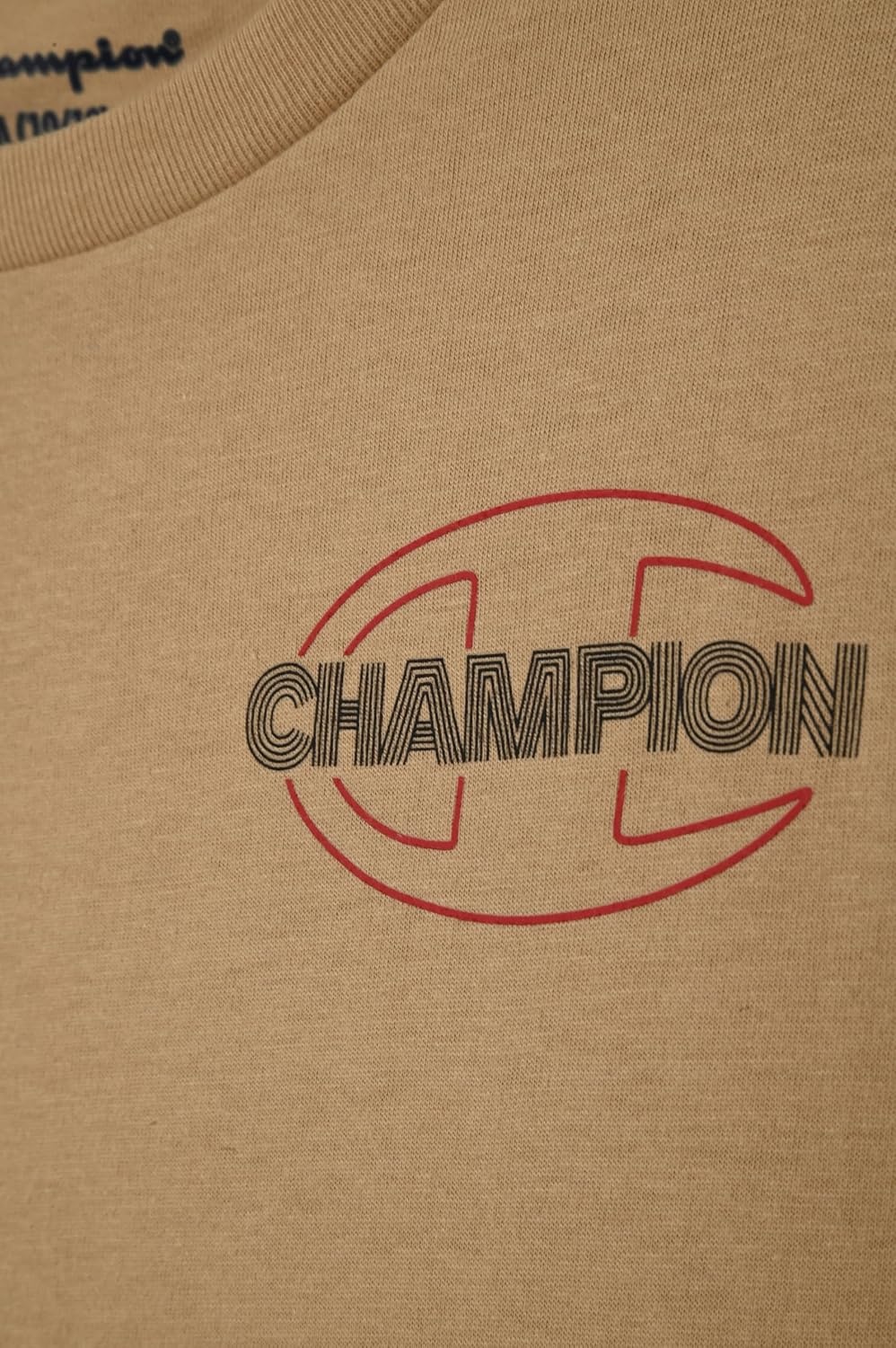 image:imageChampion Mens Heritage Short Sleeve Tee Mens TShirts Vintage Shirts Mens Tee Shirts GraphicsSignature Khaki
