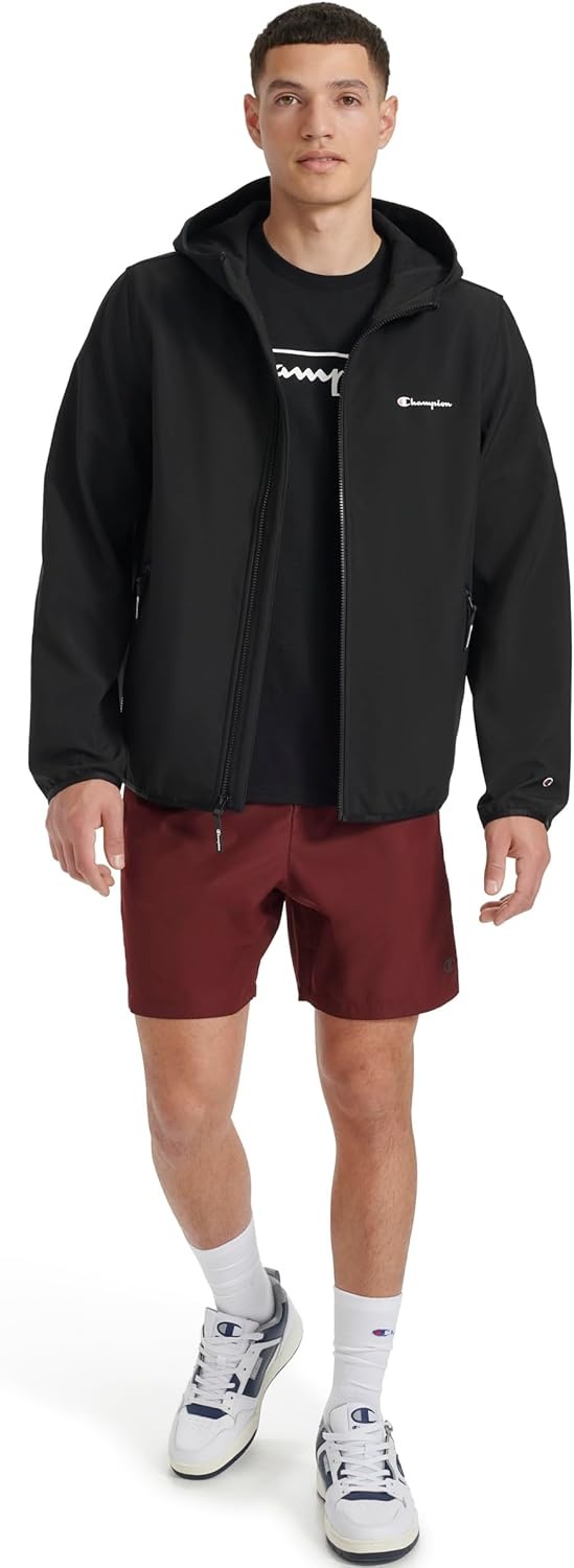 image:imageChampion Mens Lightweight Active Soft Shell Jacket With HoodBlack