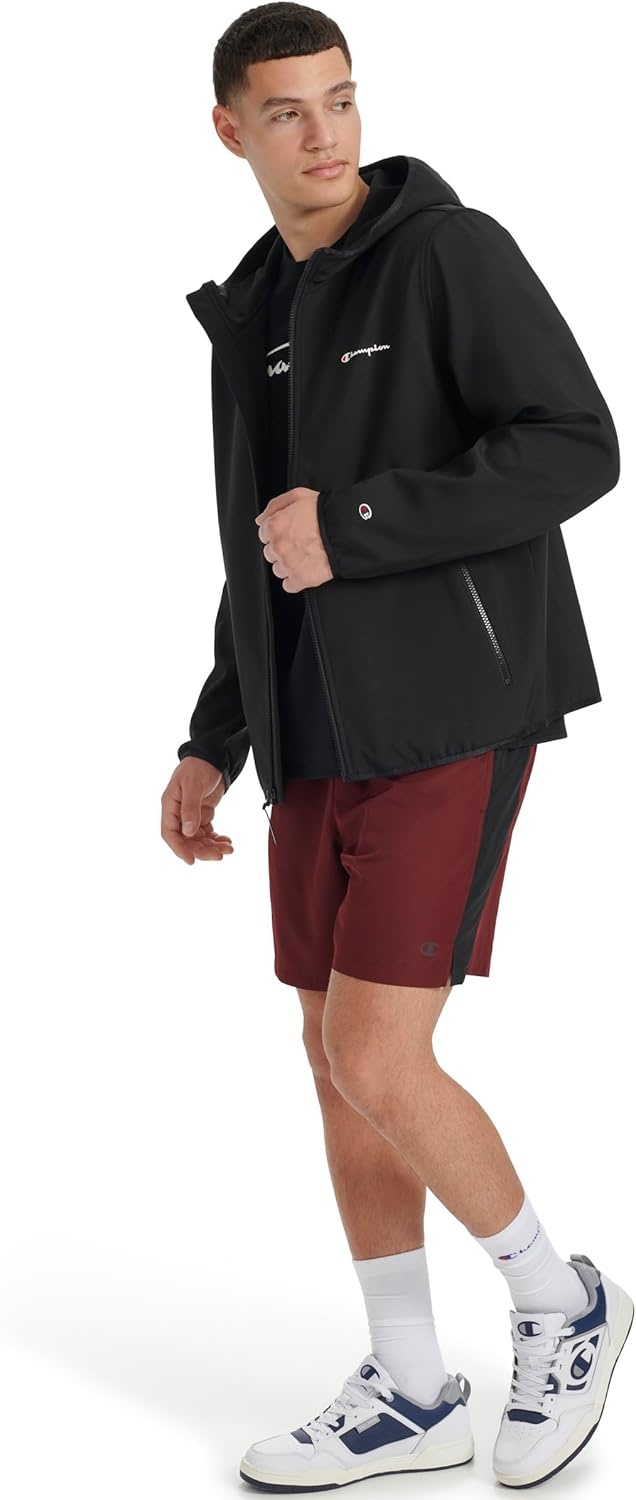 image:imageChampion Mens Lightweight Active Soft Shell Jacket With HoodBlack