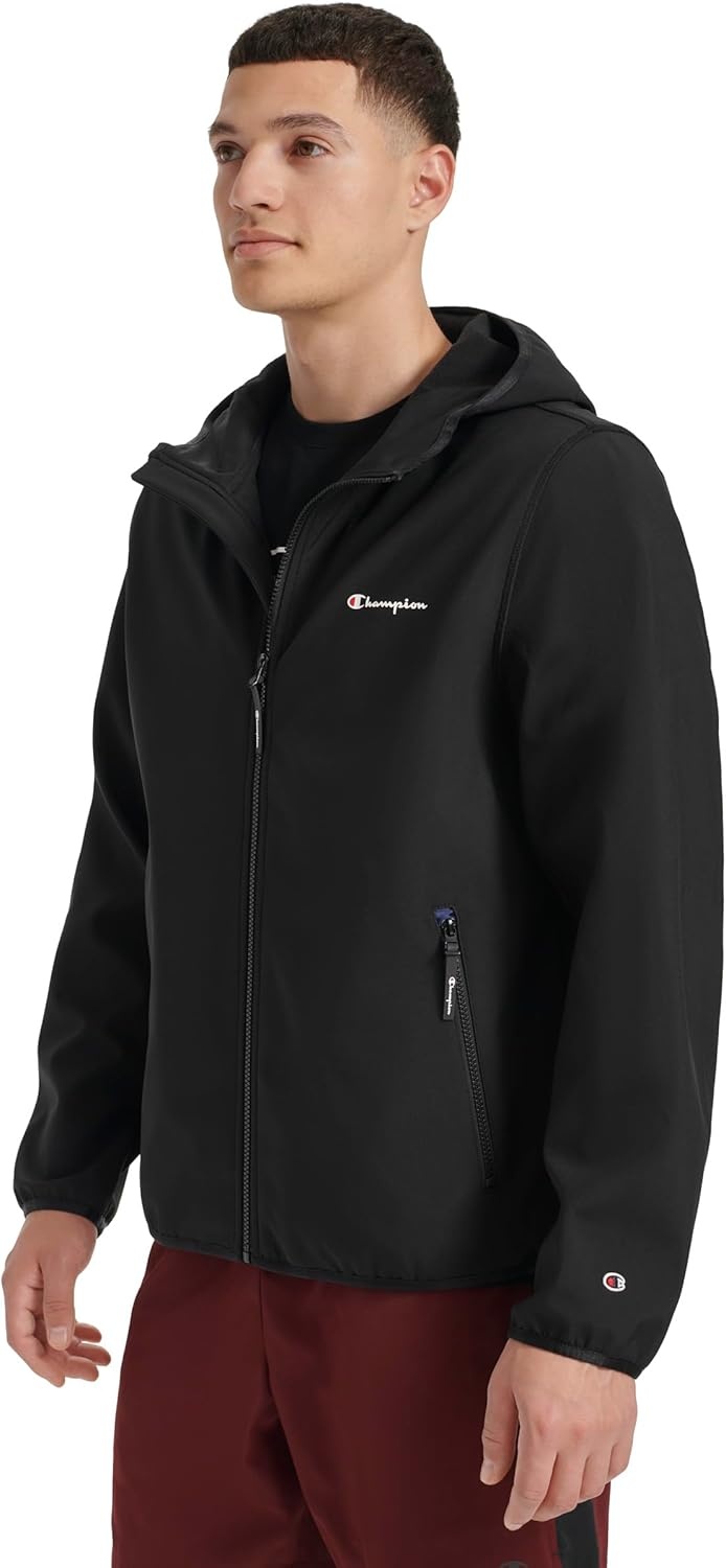 image:imageChampion Mens Lightweight Active Soft Shell Jacket With HoodBlack