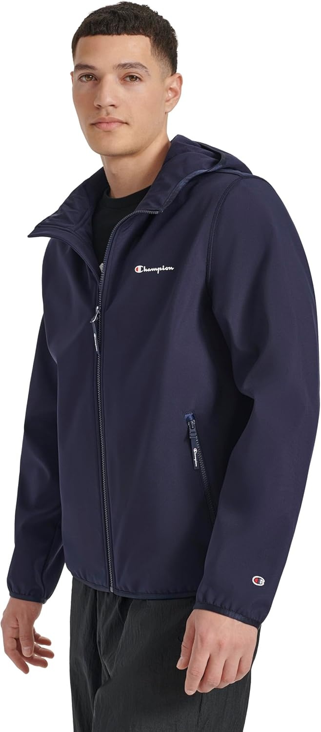 image:imageChampion Mens Lightweight Active Soft Shell Jacket With HoodPeacoat
