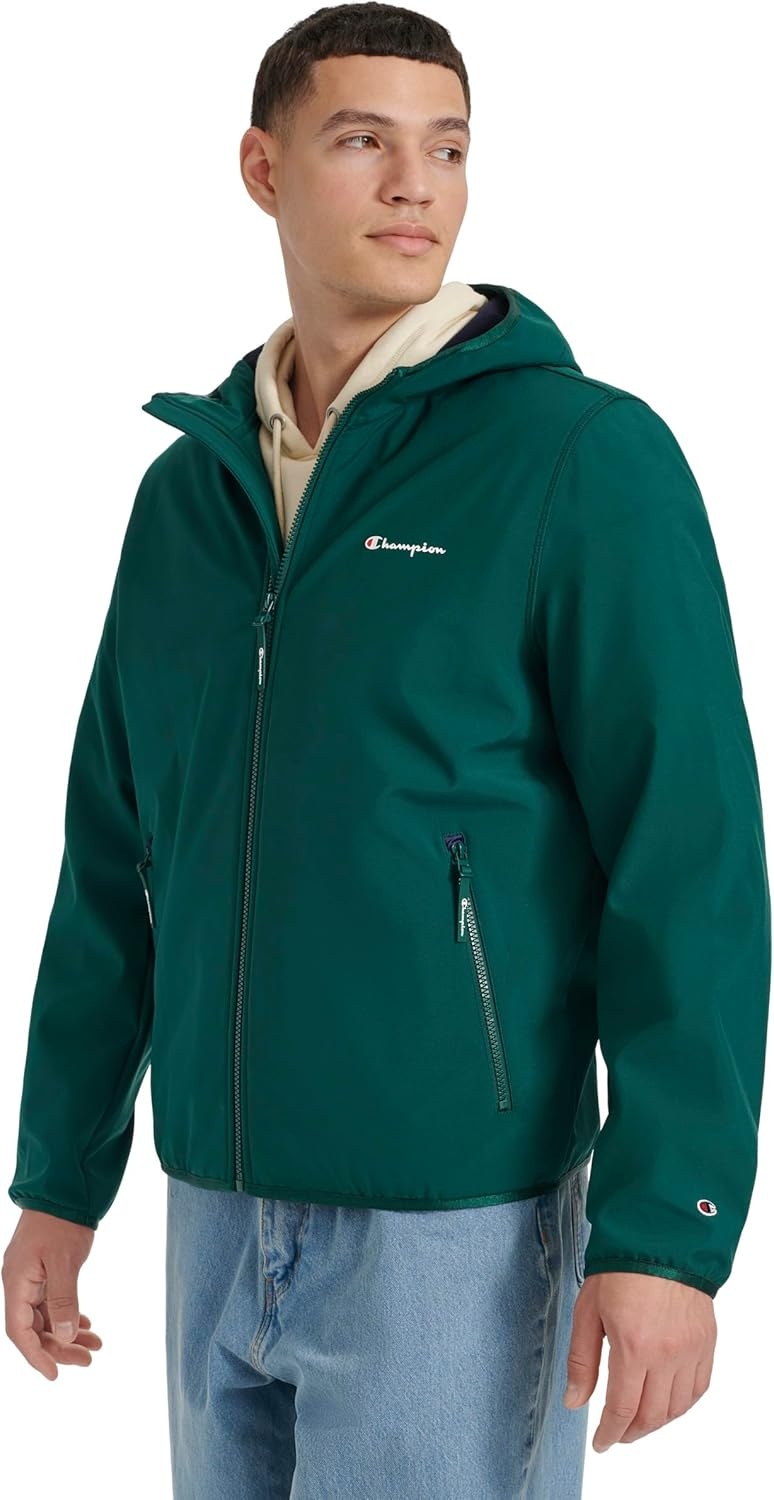 image:imageChampion Mens Lightweight Active Soft Shell Jacket With HoodRainforest