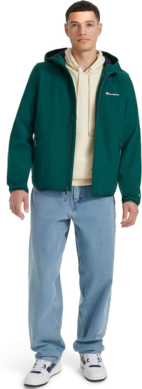 image:imageChampion Mens Lightweight Active Soft Shell Jacket With HoodRainforest