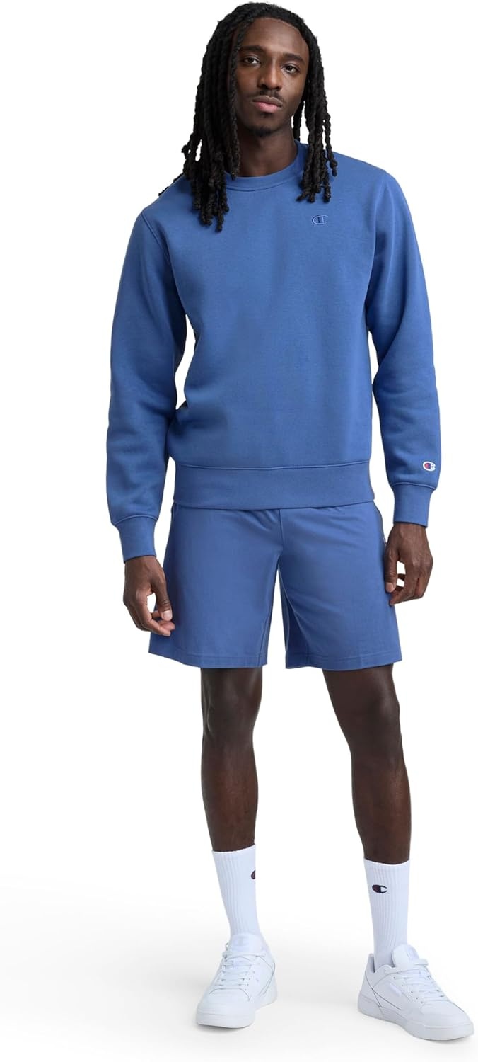 image:imageChampion Mens Lounge Shorts Standard Fit 9 Inch Inseam Lightweight 100 Cotton Available in Regular and Big amp TallCoastal Fjord