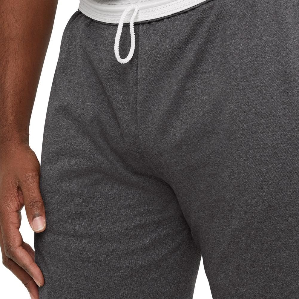 image:imageChampion Mens Lounge Shorts Standard Fit 9 Inch Inseam Lightweight 100 Cotton Available in Regular and Big amp TallGranite Heather C Patch Logo