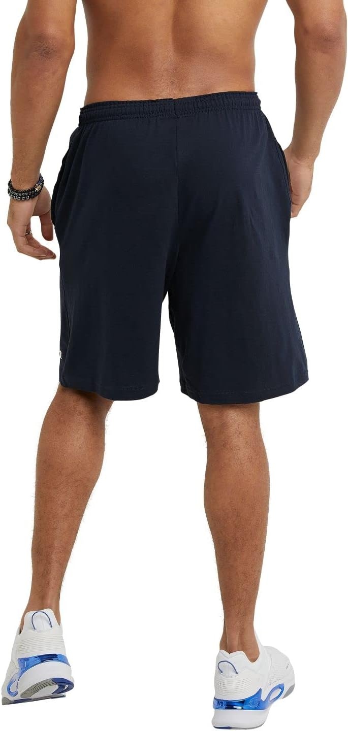 image:imageChampion Mens Lounge Shorts Standard Fit 9 Inch Inseam Lightweight 100 Cotton Available in Regular and Big amp TallNavy