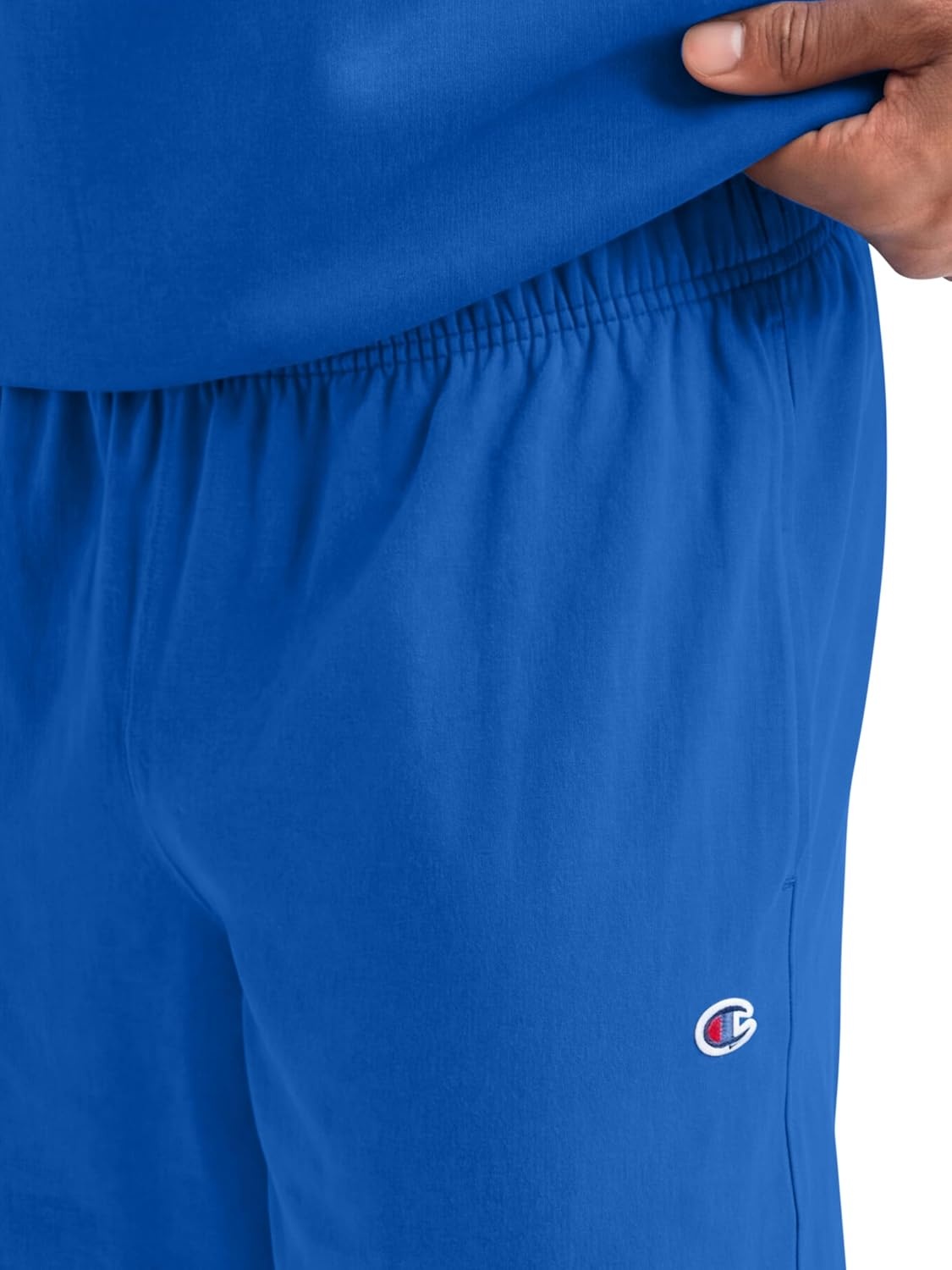 image:imageChampion Mens Lounge Shorts Standard Fit 9 Inch Inseam Lightweight 100 Cotton Available in Regular and Big amp TallNebulas Blue