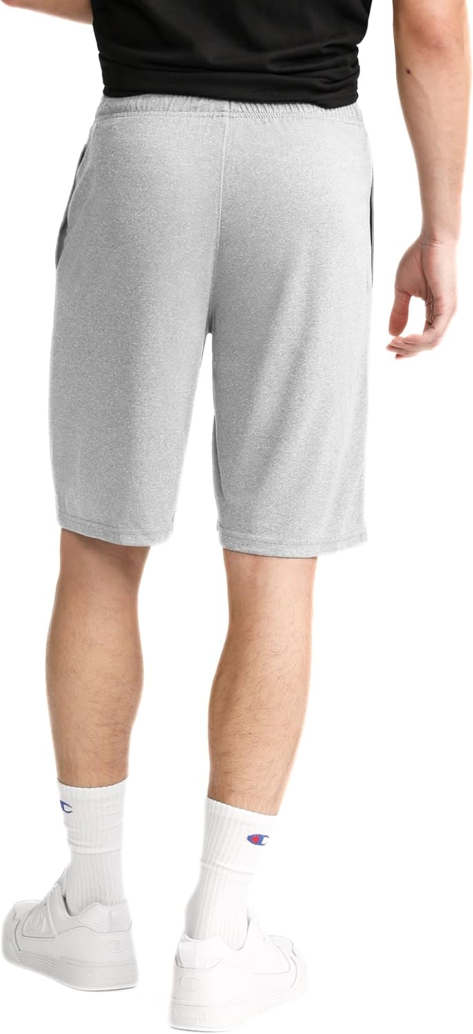 image:imageChampion Mens Lounge Shorts Standard Fit 9 Inch Inseam Lightweight 100 Cotton Available in Regular and Big amp TallNew Manhattan Mist Heather