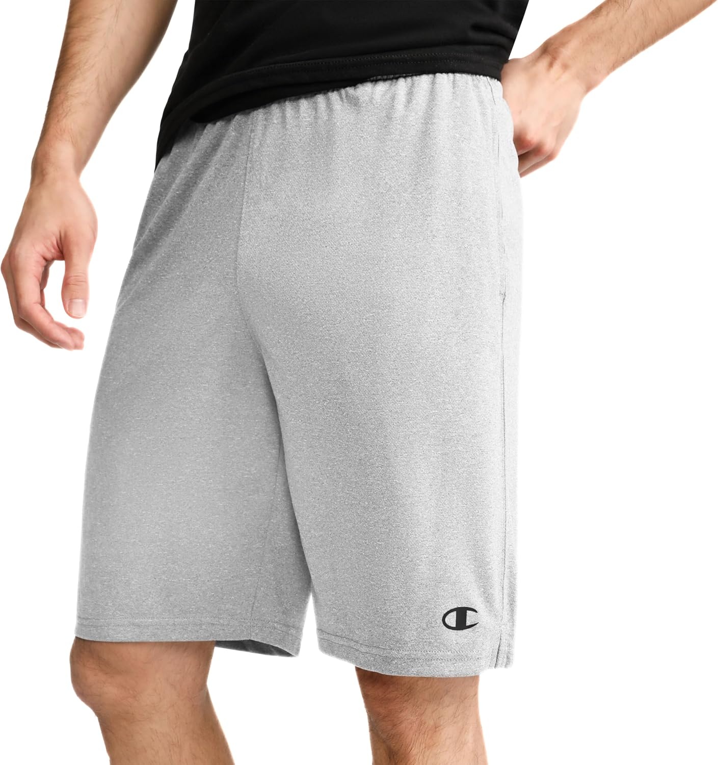 image:imageChampion Mens Lounge Shorts Standard Fit 9 Inch Inseam Lightweight 100 Cotton Available in Regular and Big amp TallNew Manhattan Mist Heather