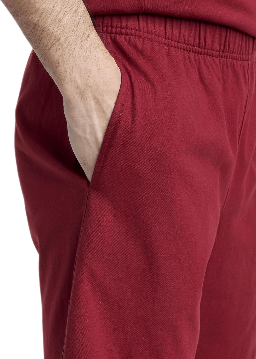 image:imageChampion Mens Lounge Shorts Standard Fit 9 Inch Inseam Lightweight 100 Cotton Available in Regular and Big amp TallPomegranate