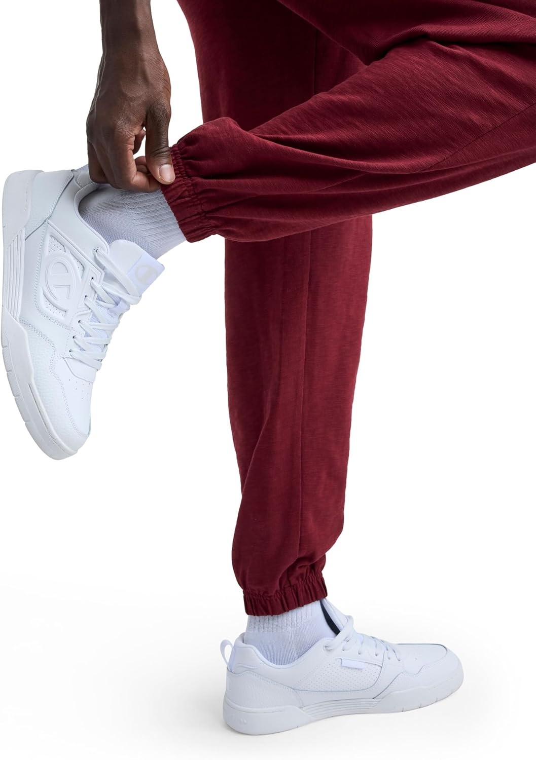 image:imageChampion Mens Modern Retro 100 Washed Cotton Pants Loose FitPomegranate