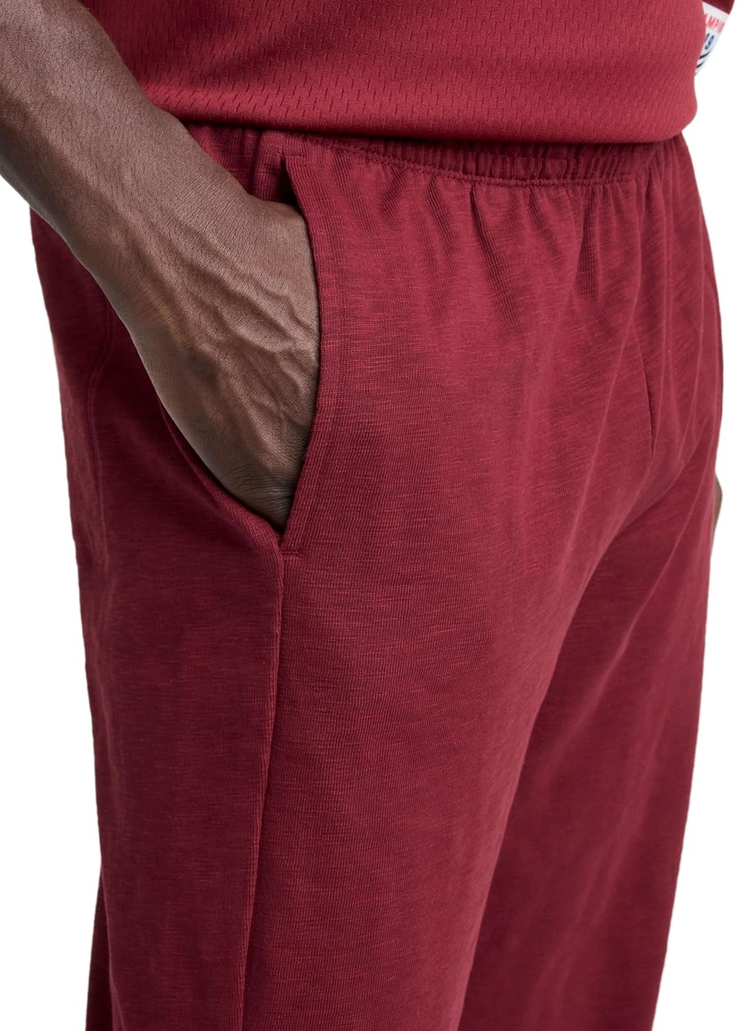 image:imageChampion Mens Modern Retro 100 Washed Cotton Pants Loose FitPomegranate