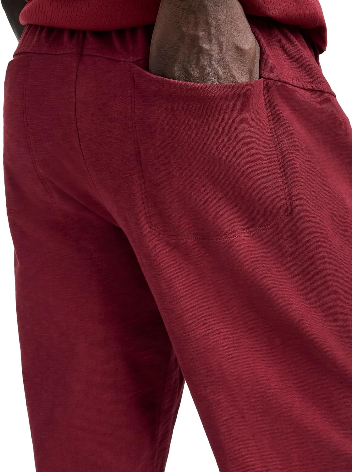 image:imageChampion Mens Modern Retro 100 Washed Cotton Pants Loose FitPomegranate