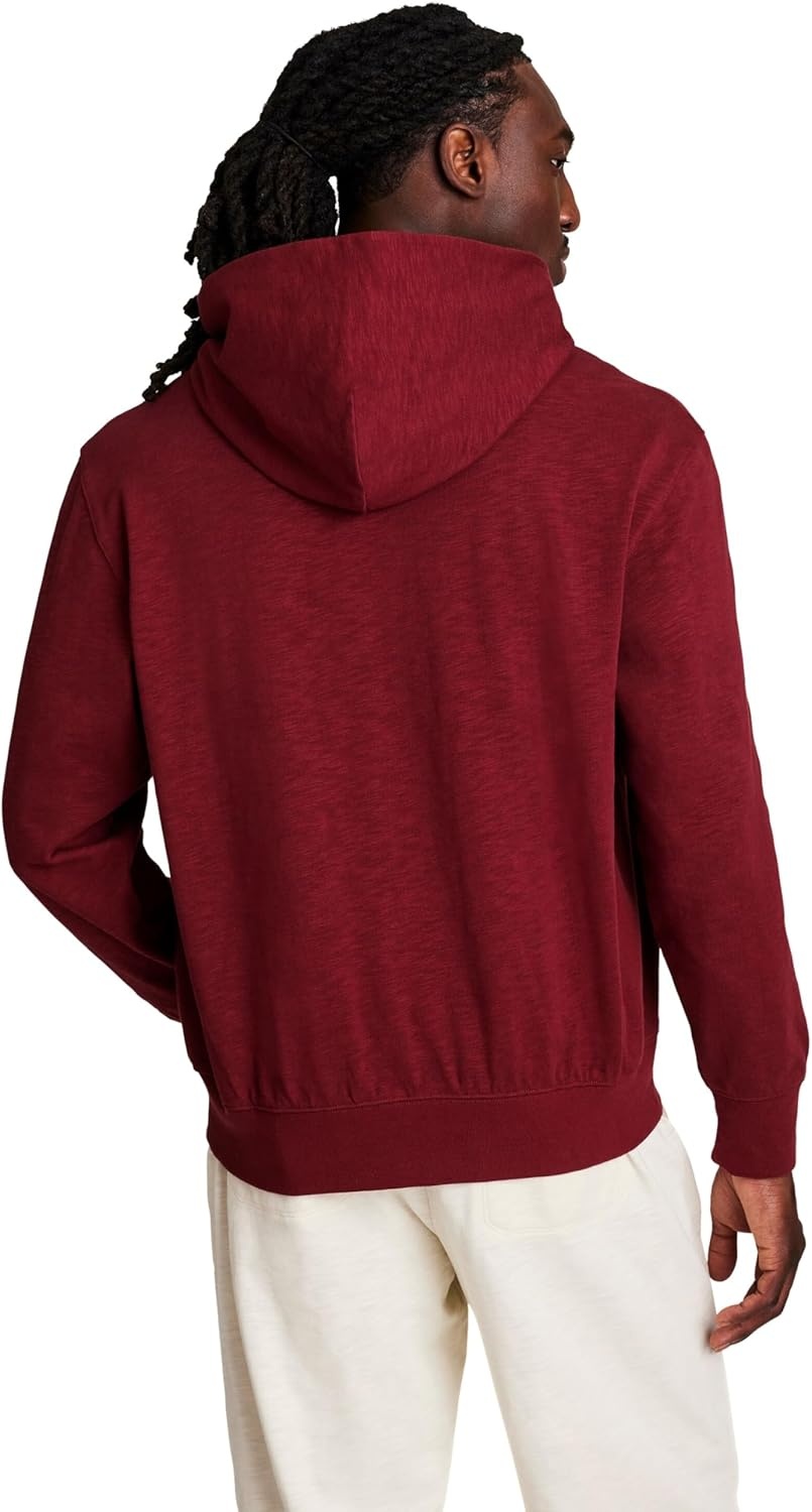 image:imageChampion Mens Modern Retro 100 Washed Cotton Pullover Hoodie Standard FitPomegranate