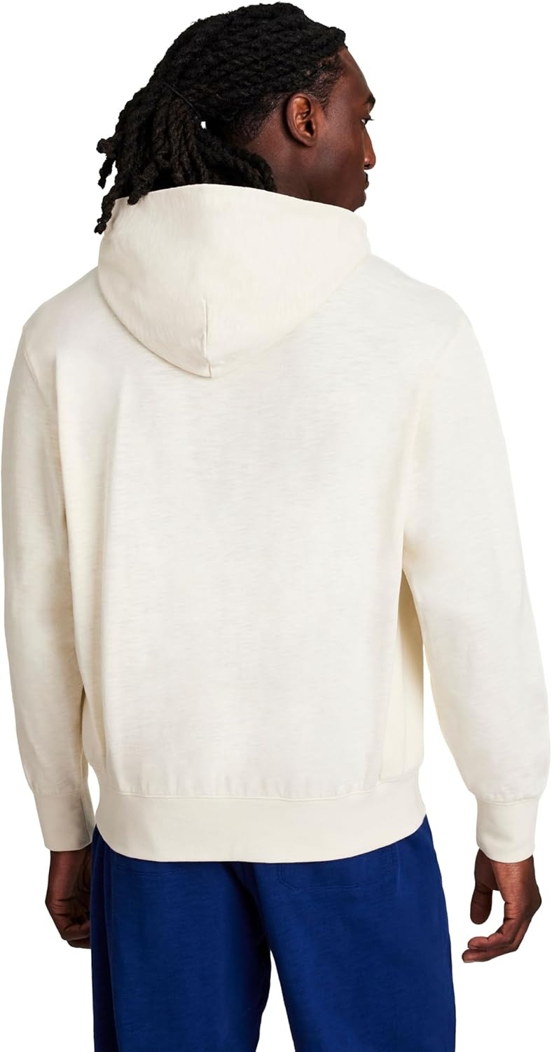 image:imageChampion Mens Modern Retro 100 Washed Cotton Pullover Hoodie Standard FitUnbleached Cotton