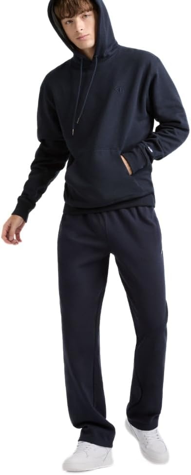 image:imageChampion Mens OpenBottom Fleece Sweatpants Standard Fit Midweight Fleece Available in Regular and Big amp TallDeep Navy