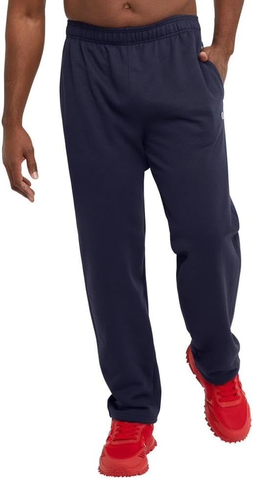 image:imageChampion Mens OpenBottom Fleece Sweatpants Standard Fit Midweight Fleece Available in Regular and Big amp TallDeep Navy