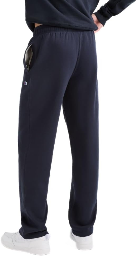 image:imageChampion Mens OpenBottom Fleece Sweatpants Standard Fit Midweight Fleece Available in Regular and Big amp TallDeep Navy