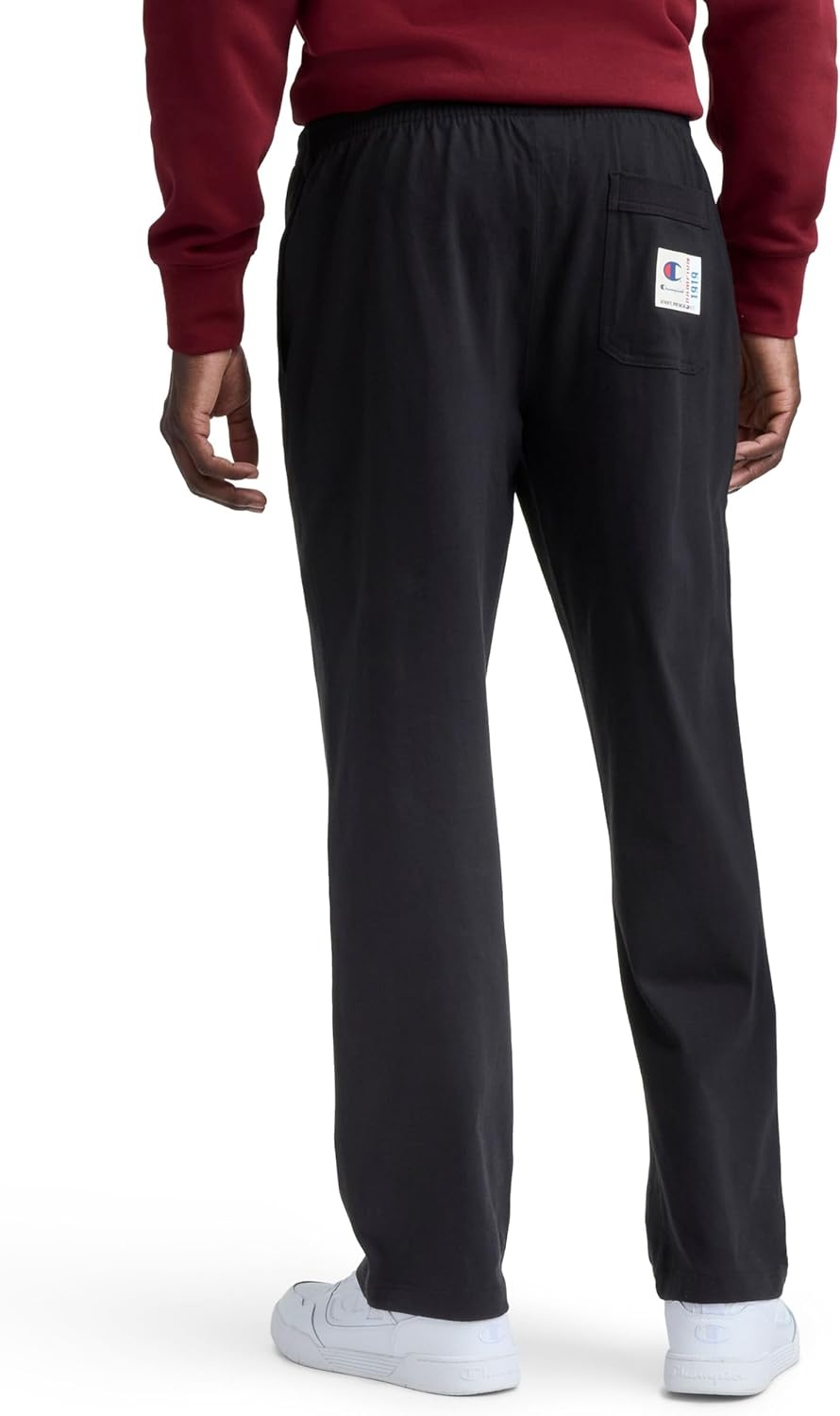 image:imageChampion Mens OpenBottom Lounge Pants Standard Fit Lightweight 100 Cotton Available in Regular and Big amp TallBlack