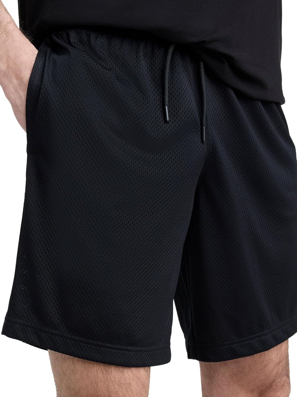 image:imageChampion Mens Performance 9 Mesh Shorts Standard Fit Lightweight Available in Regular and Big amp TallBlack C Logo