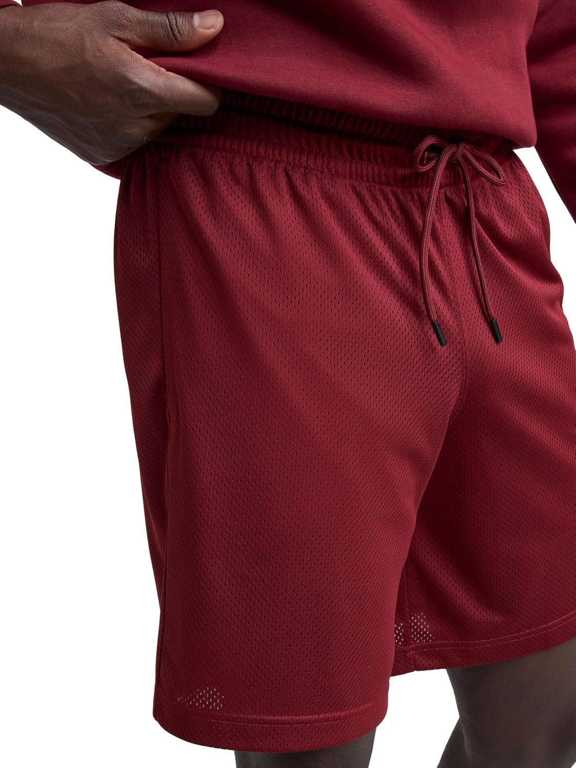 image:imageChampion Mens Performance 9 Mesh Shorts Standard Fit Lightweight Available in Regular and Big amp TallPomegranate C Logo