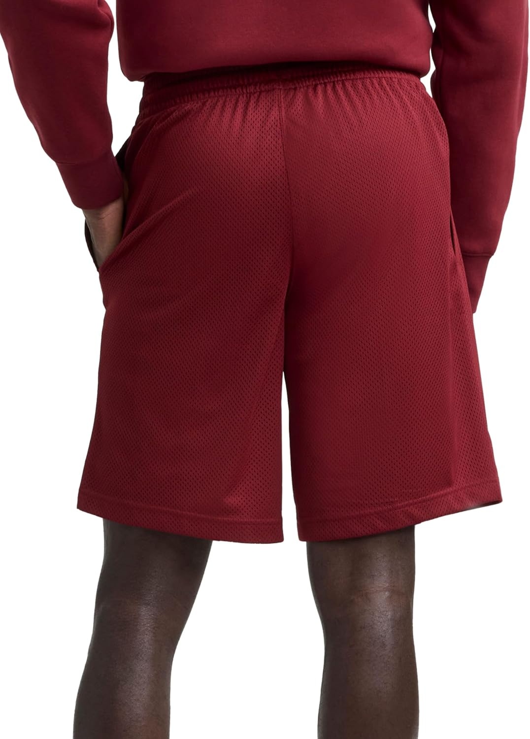 image:imageChampion Mens Performance 9 Mesh Shorts Standard Fit Lightweight Available in Regular and Big amp TallPomegranate C Logo