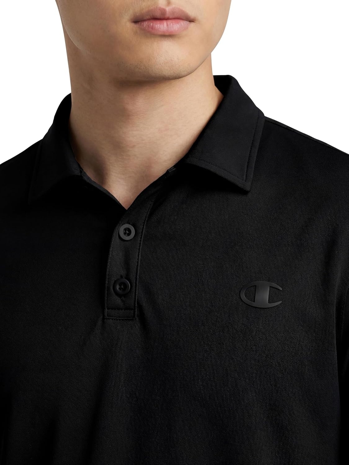 image:imageChampion Mens Performance Sport Polo Standard FitBlack C Logo