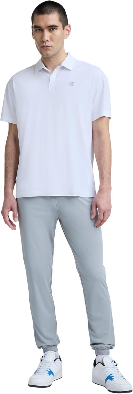 image:imageChampion Mens Performance Sport Polo Standard FitBright White C Logo