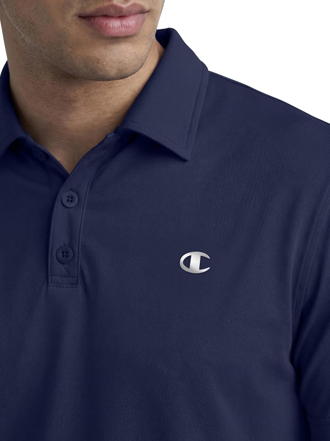 image:imageChampion Mens Performance Sport Polo Standard FitDeep Navy C Logo